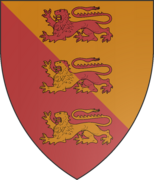 Écartelé d'hermine pourpre et de pourpre à l'aigle d'Or