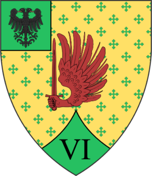 Blason Cerald Kan - Capitaine du 6ième régiment de cavalerie.png