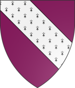 De pourpre à la bande d'hermine pourpre